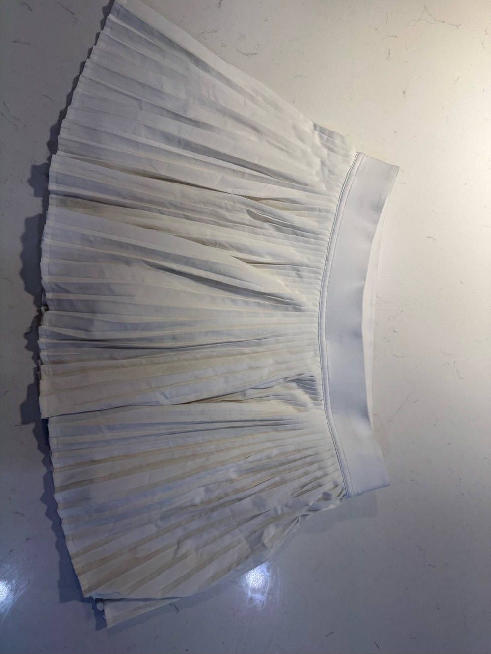 lululemon athletica White Pleated Mini Skirt